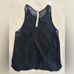 Lululemon Black Mesh Tank Top